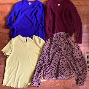 Assorted blouses and sweaters!